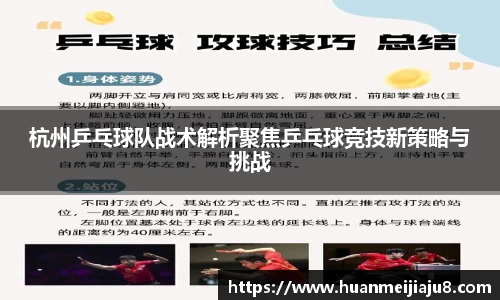 杭州乒乓球队战术解析聚焦乒乓球竞技新策略与挑战